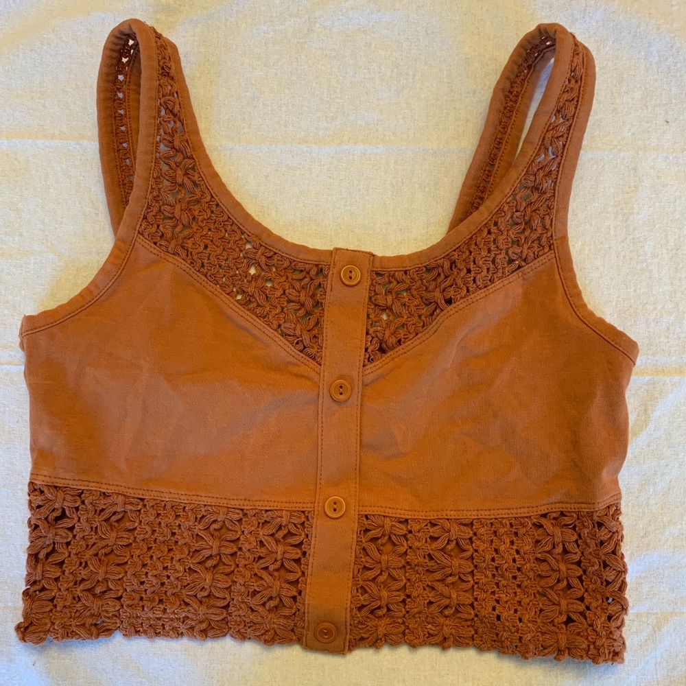 Tan crop top